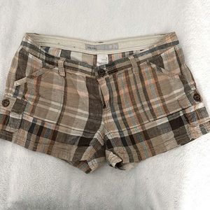 Old Navy size for plaid shorts